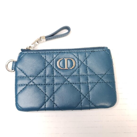 Christian Dior Lambskin Pouch, Coin Purse, Card Mini Wallet lux